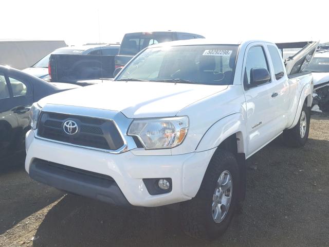 5TFTU4GN0DX029201 - 2013 TOYOTA TACOMA PRE WHITE photo 2