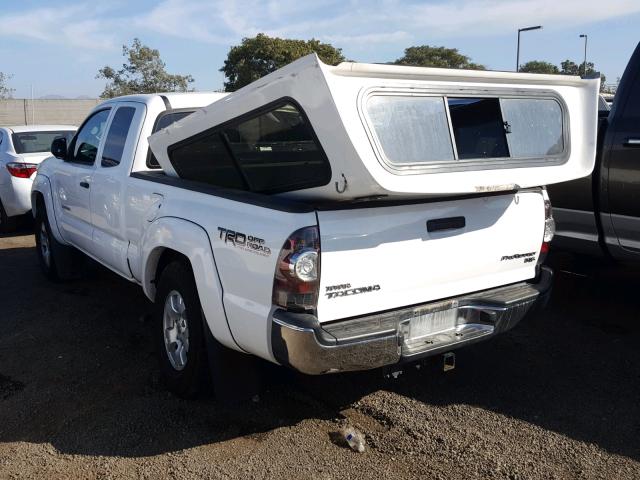 5TFTU4GN0DX029201 - 2013 TOYOTA TACOMA PRE WHITE photo 3