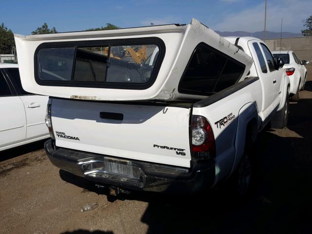 5TFTU4GN0DX029201 - 2013 TOYOTA TACOMA PRE WHITE photo 4