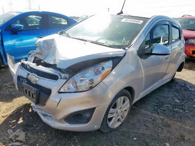 KL8CB6S97DC569432 - 2013 CHEVROLET SPARK LS SILVER photo 2