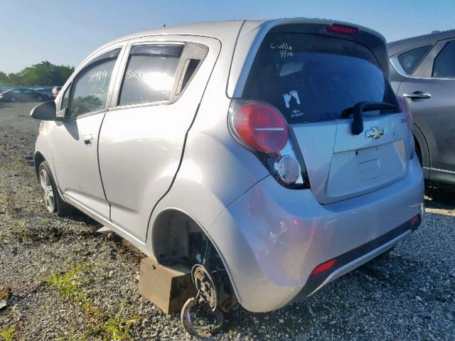 KL8CB6S97DC569432 - 2013 CHEVROLET SPARK LS SILVER photo 3