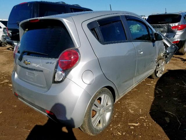 KL8CB6S97DC569432 - 2013 CHEVROLET SPARK LS SILVER photo 4