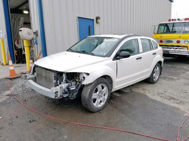 1B3HB48B58D593970 - 2008 DODGE CALIBER SX WHITE photo 2