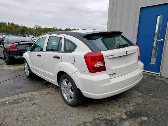 1B3HB48B58D593970 - 2008 DODGE CALIBER SX WHITE photo 3