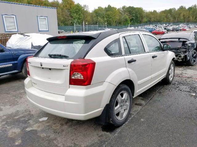 1B3HB48B58D593970 - 2008 DODGE CALIBER SX WHITE photo 4