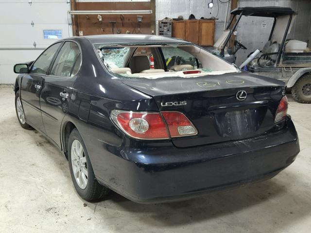 JTHBF30G136001051 - 2003 LEXUS ES 300 BLUE photo 3