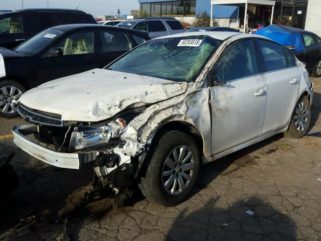 1G1PC5SH9B7184931 - 2011 CHEVROLET CRUZE LS WHITE photo 2