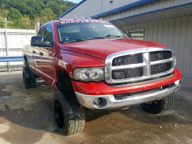 3D7KU28C34G107929 - 2004 DODGE RAM 2500 S RED photo 1