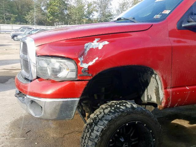3D7KU28C34G107929 - 2004 DODGE RAM 2500 S Կարմիր լուսանկար 10
