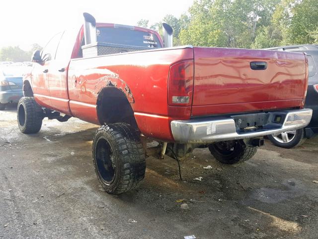 3D7KU28C34G107929 - 2004 DODGE RAM 2500 S Կարմիր լուսանկար 3