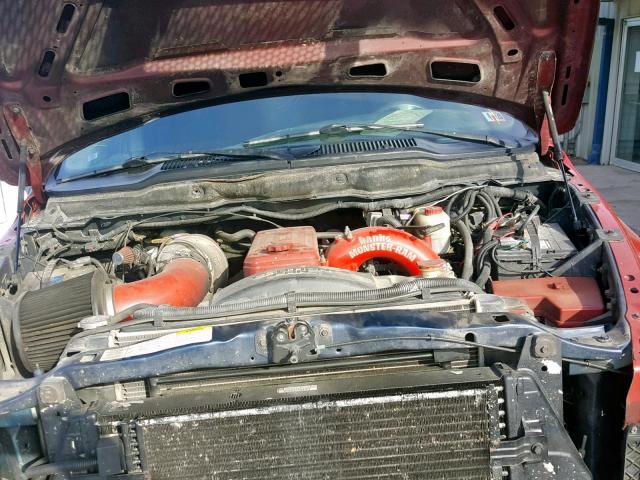 3D7KU28C34G107929 - 2004 DODGE RAM 2500 S Կարմիր լուսանկար 7