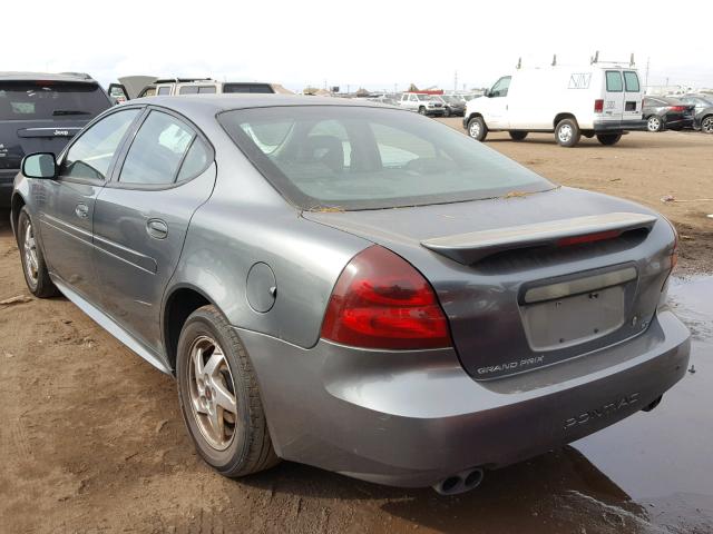 2G2WS522541354398 - 2004 PONTIAC GRAND PRIX GRAY photo 3