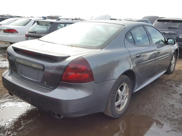 2G2WS522541354398 - 2004 PONTIAC GRAND PRIX GRAY photo 4