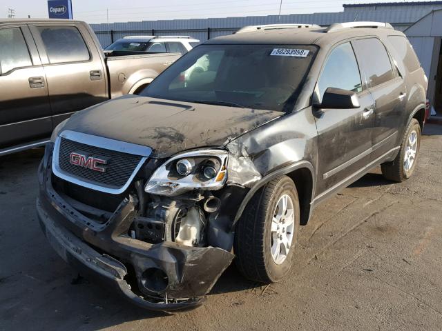 1GKLRKED3AJ154471 - 2010 GMC ACADIA SL BLACK photo 2