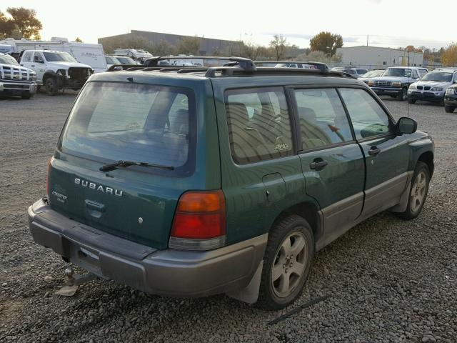 JF1SF6559WH772849 - 1998 SUBARU FORESTER S GREEN photo 4