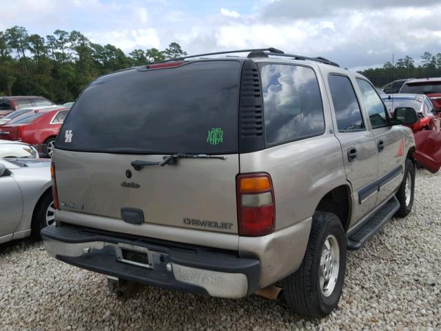 1GNEC13Z22R119218 - 2002 CHEVROLET TAHOE TAN photo 4