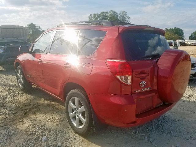 JTMBD31V386056967 - 2008 TOYOTA RAV4 LIMIT RED photo 3