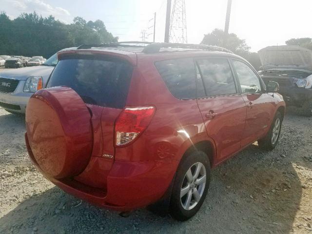 JTMBD31V386056967 - 2008 TOYOTA RAV4 LIMIT RED photo 4