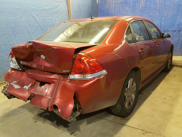 2G1WB5E30E1149047 - 2014 CHEVROLET IMPALA LIM RED photo 4