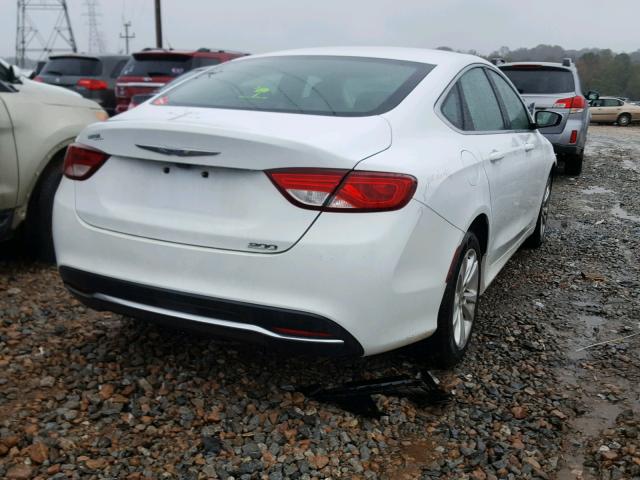 1C3CCCAB8GN120457 - 2016 CHRYSLER 200 LIMITE WHITE photo 4