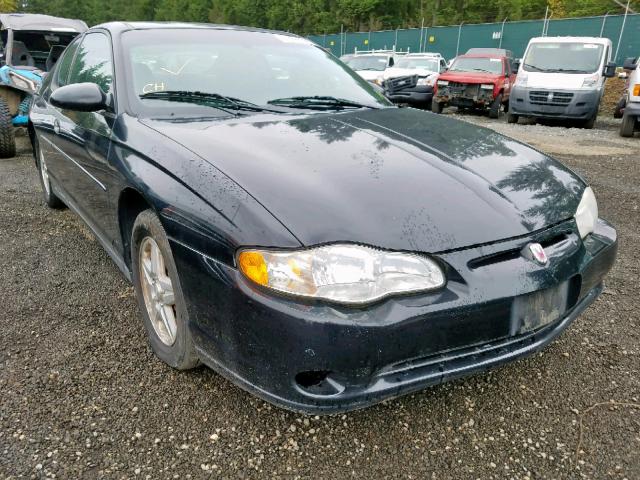 2G1WW12E349227243 - 2004 CHEVROLET MONTE CARL შავი ფოტო 1