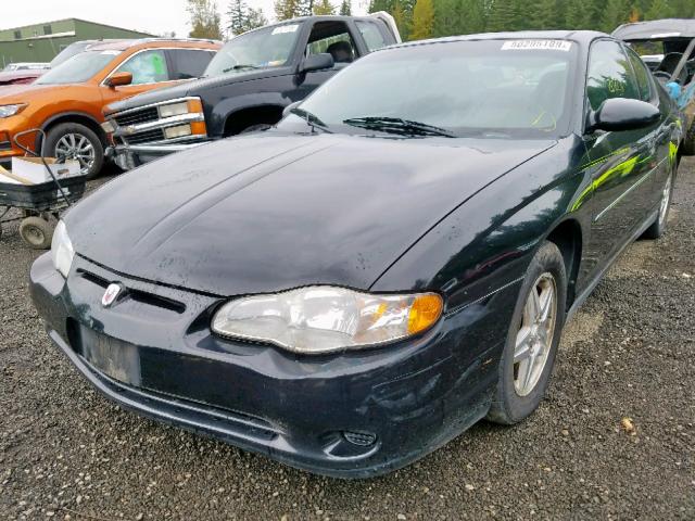 2G1WW12E349227243 - 2004 CHEVROLET MONTE CARL შავი ფოტო 2