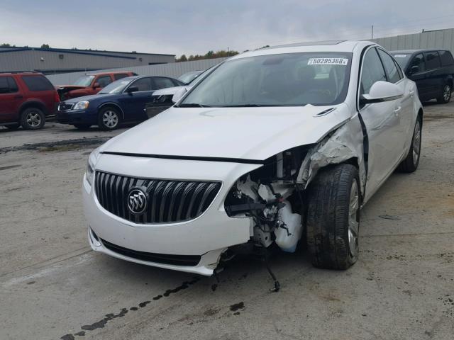 2G4GL5EX2G9145271 - 2016 BUICK REGAL WHITE photo 2