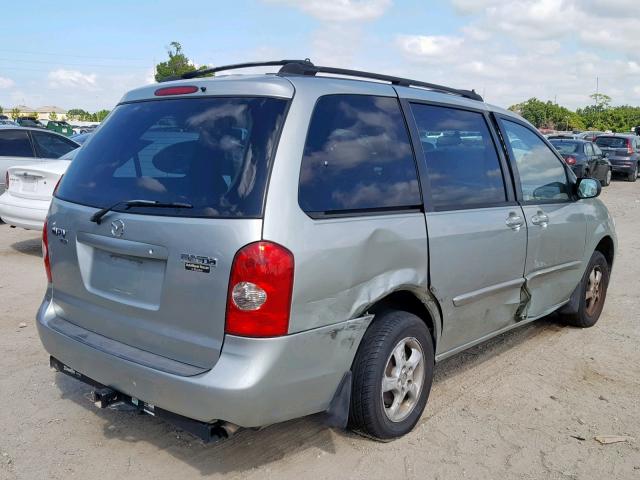 JM3LW28J820308466 - 2002 MAZDA MPV WAGON GREEN photo 4