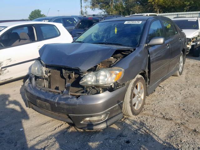 2T1BR32E47C838167 - 2007 TOYOTA COROLLA CE GRAY photo 2