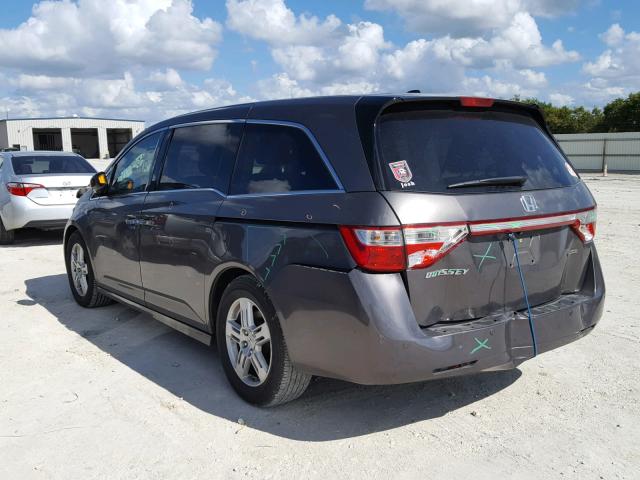 5FNRL5H94BB089445 - 2011 HONDA ODYSSEY TO GRAY photo 3