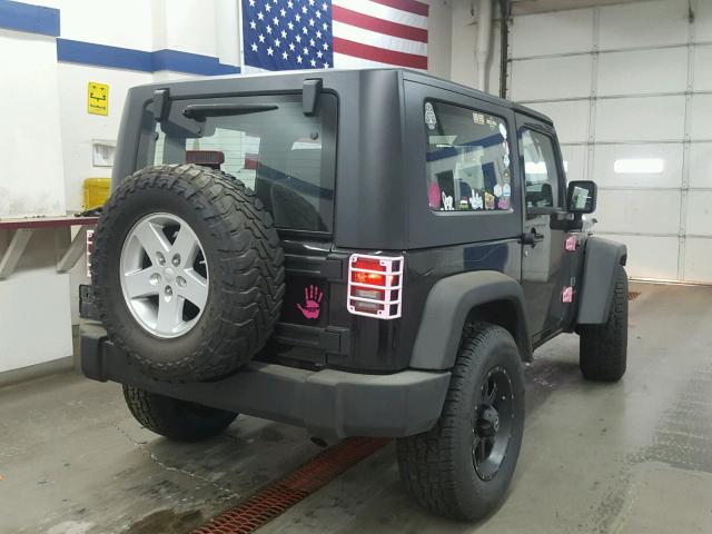 1J4FA24178L535014 - 2008 JEEP WRANGLER X BLACK photo 4