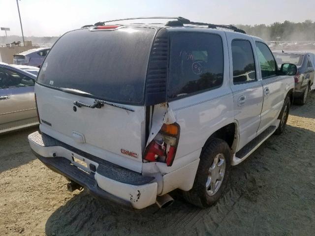 1GKEK63U64J232060 - 2004 GMC YUKON DENA WHITE photo 4