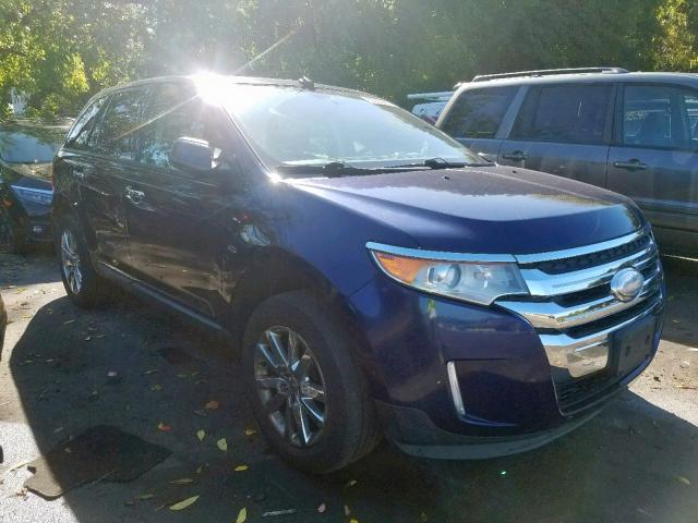 2FMDK4JC9BBB42758 - 2011 FORD EDGE SEL BLUE photo 1