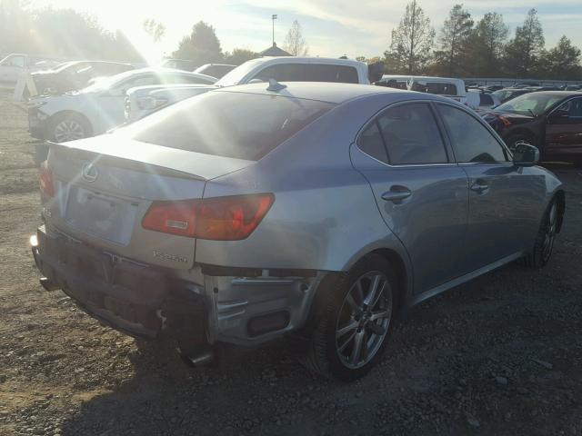 JTHBK262085062678 - 2008 LEXUS IS 250 BLUE photo 4