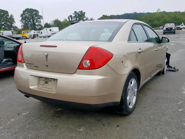 1G2ZF57B584168347 - 2008 PONTIAC G6 VALUE L GOLD photo 4