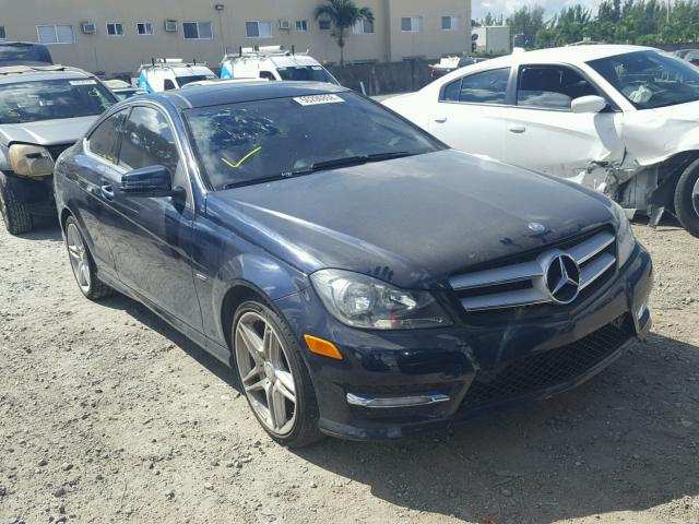 WDDGJ4HB1CF800905 - 2012 MERCEDES-BENZ C 250 BLUE photo 1