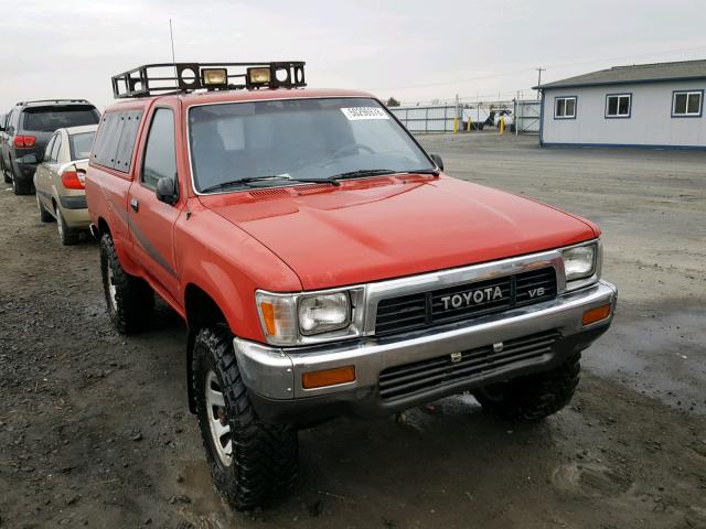 JT4VN01D7L0000445 - 1990 TOYOTA PICKUP 1/2 RED photo 1