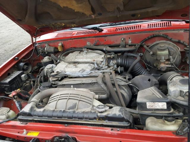 JT4VN01D7L0000445 - 1990 TOYOTA PICKUP 1/2 RED photo 7