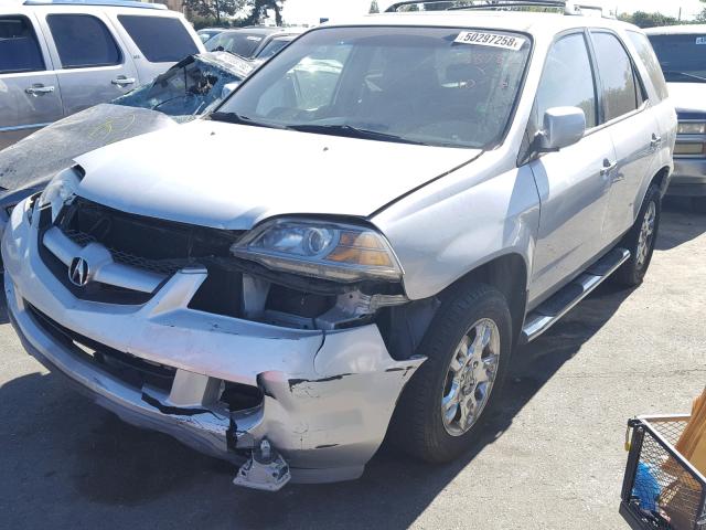 2HNYD18906H526658 - 2006 ACURA MDX TOURIN SILVER photo 2