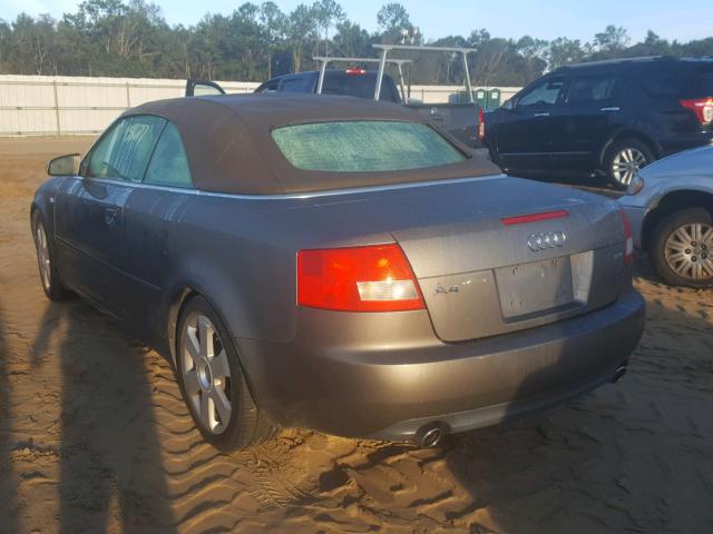 WAUAC48H46K008142 - 2006 AUDI A4 1.8 CAB BEIGE photo 3