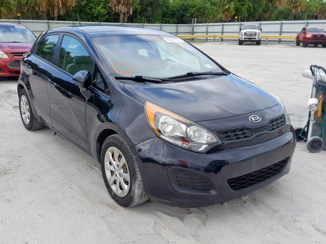 KNADM5A38C6094963 - 2012 KIA RIO LX BLACK photo 1