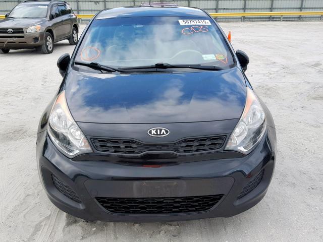 KNADM5A38C6094963 - 2012 KIA RIO LX BLACK photo 9