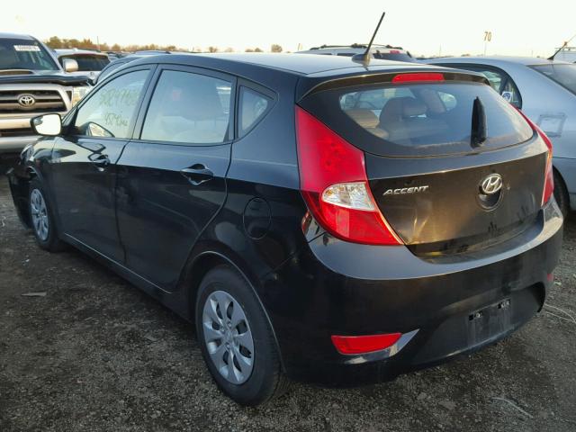 KMHCT5AEXGU248718 - 2016 HYUNDAI ACCENT SE BLACK photo 3