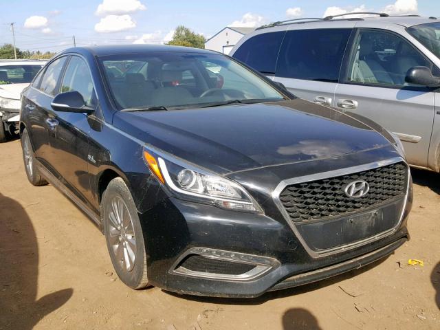 KMHE24L12GA025929 - 2016 HYUNDAI SONATA HYB BLACK photo 1