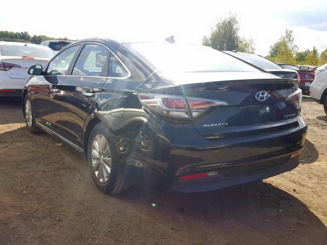 KMHE24L12GA025929 - 2016 HYUNDAI SONATA HYB BLACK photo 3