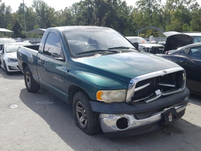 1D7HA16KX3J642289 - 2003 DODGE RAM 1500 S GREEN photo 1