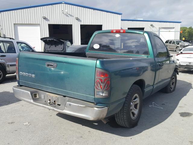 1D7HA16KX3J642289 - 2003 DODGE RAM 1500 S GREEN photo 4