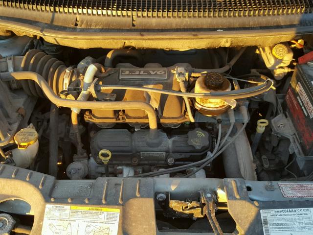 1D4GP25R05B107741 - 2005 DODGE CARAVAN SE BLUE photo 7