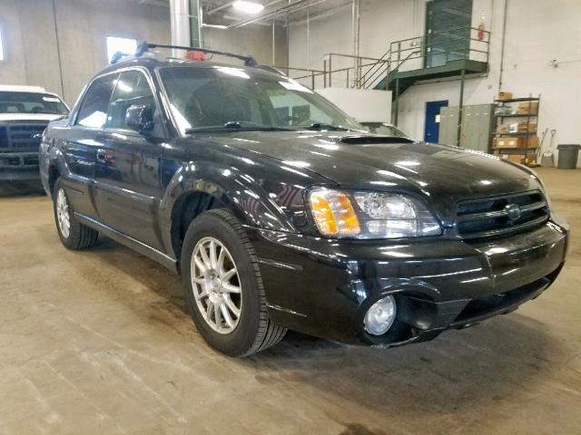 4S4BT63C465100425 - 2006 SUBARU BAJA TURBO BLACK photo 2