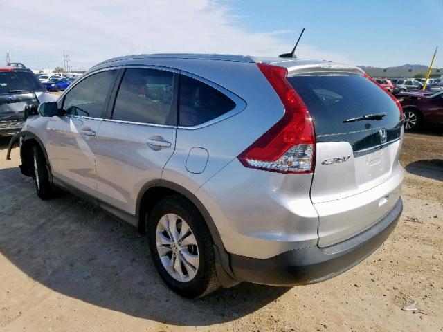 2HKRM3H71EH531751 - 2014 HONDA CR-V EXL SILVER photo 3